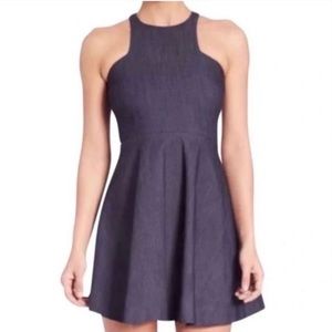 Elizabeth and James Clarissa Denim Sleeveless Fit and Flare Dress - Size 8